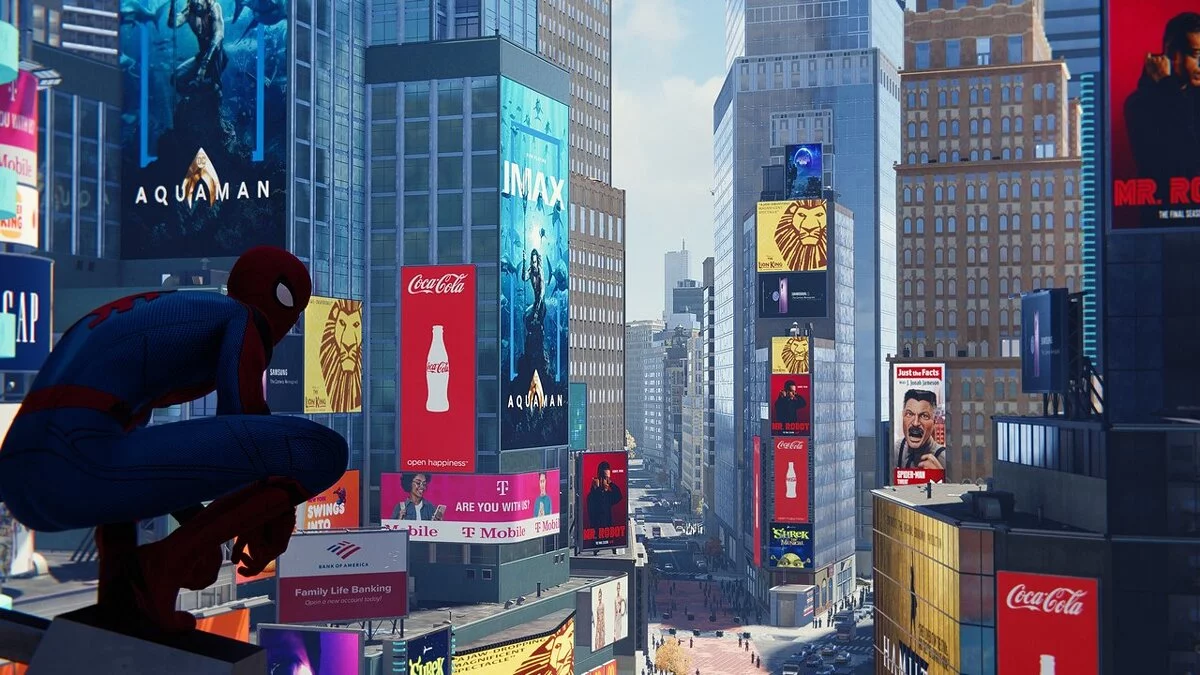 Marvel's Spider-Man Remastered — Реальные бренды и обновление рекламы