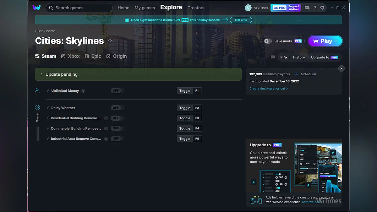 Cities: Skylines — Трейнер (+5) от 16.12.2022 [WeMod]