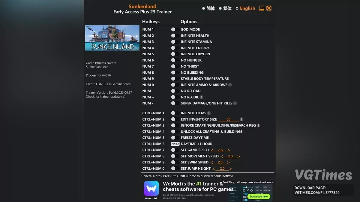 Sunkenland — Трейнер (+23) [EA: 08.12.2024]