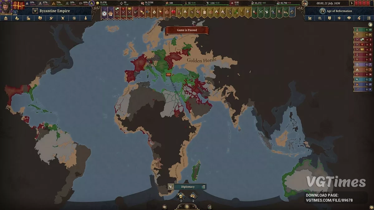 Europa Universalis 5 — Таблица для Cheat Engine [V12]
