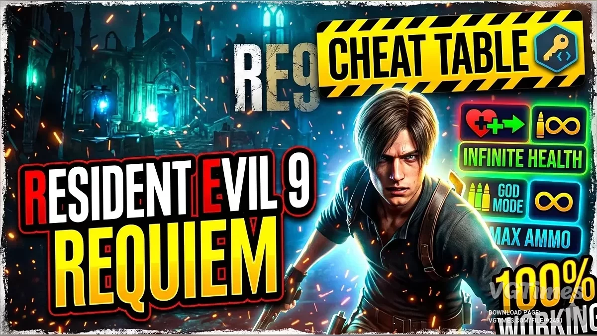 Resident Evil Requiem — Таблица для Cheat Engine